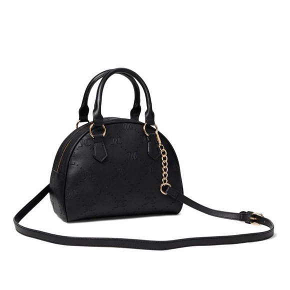 Juicy Couture NWT Black Licorice Semi-Charmed Embossed Satchel Bag Purse (P017) - Picture 3 of 10